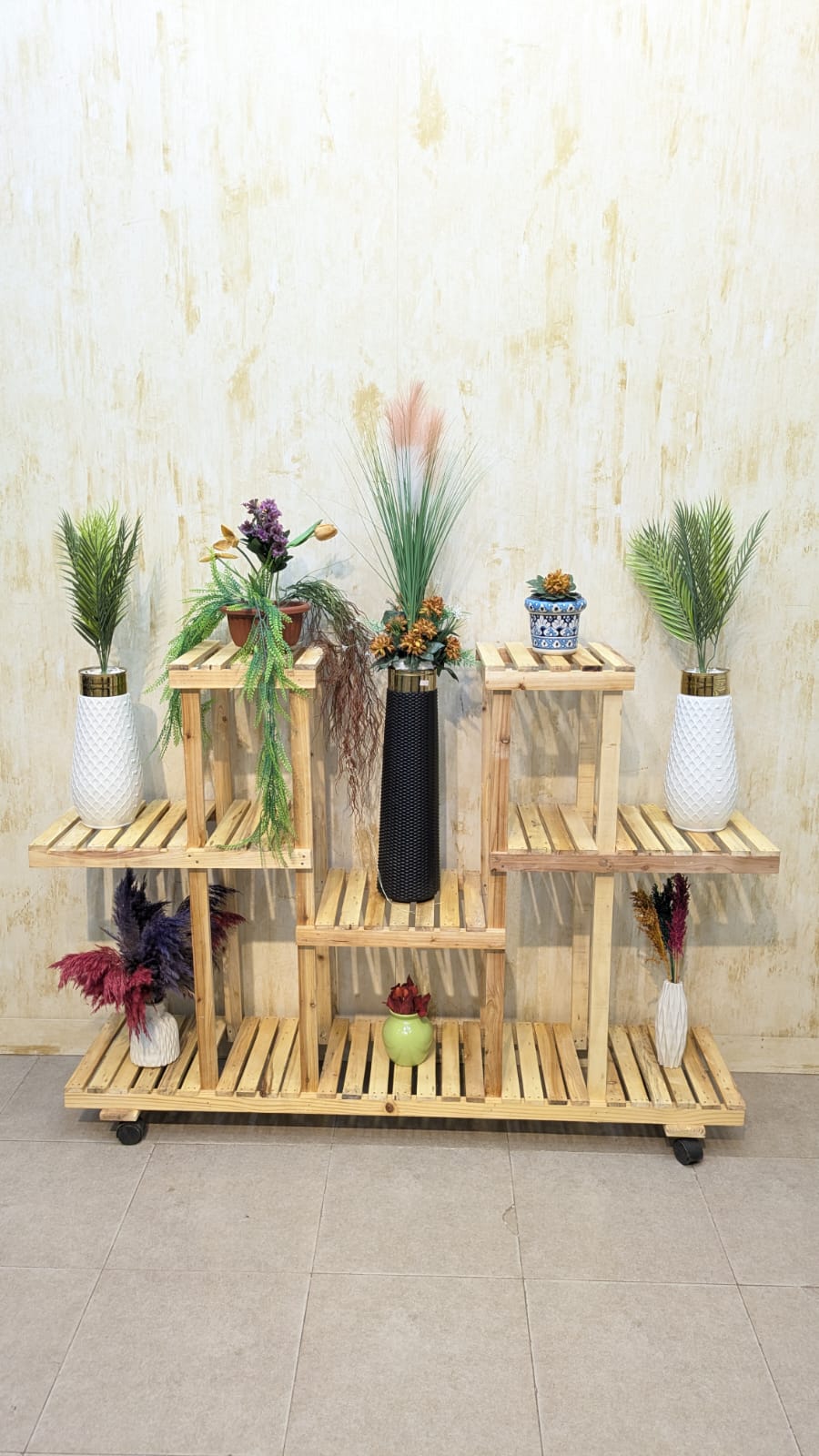 Pure Wooden Display Rack