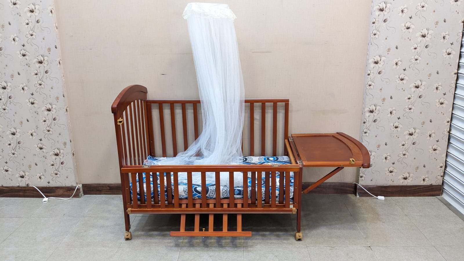 Imported Little Tinnies Baby Cot with Mattress