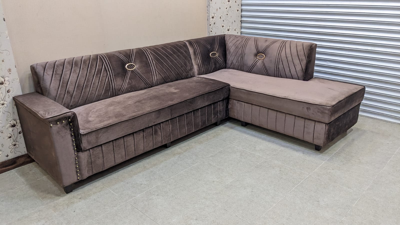 New 6 Seater L Shape Sofa Set