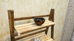 Brand New Foldable Pure wooden display shelf