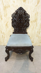 Sheesham Wood Pair Of peri Chair with Ottoman