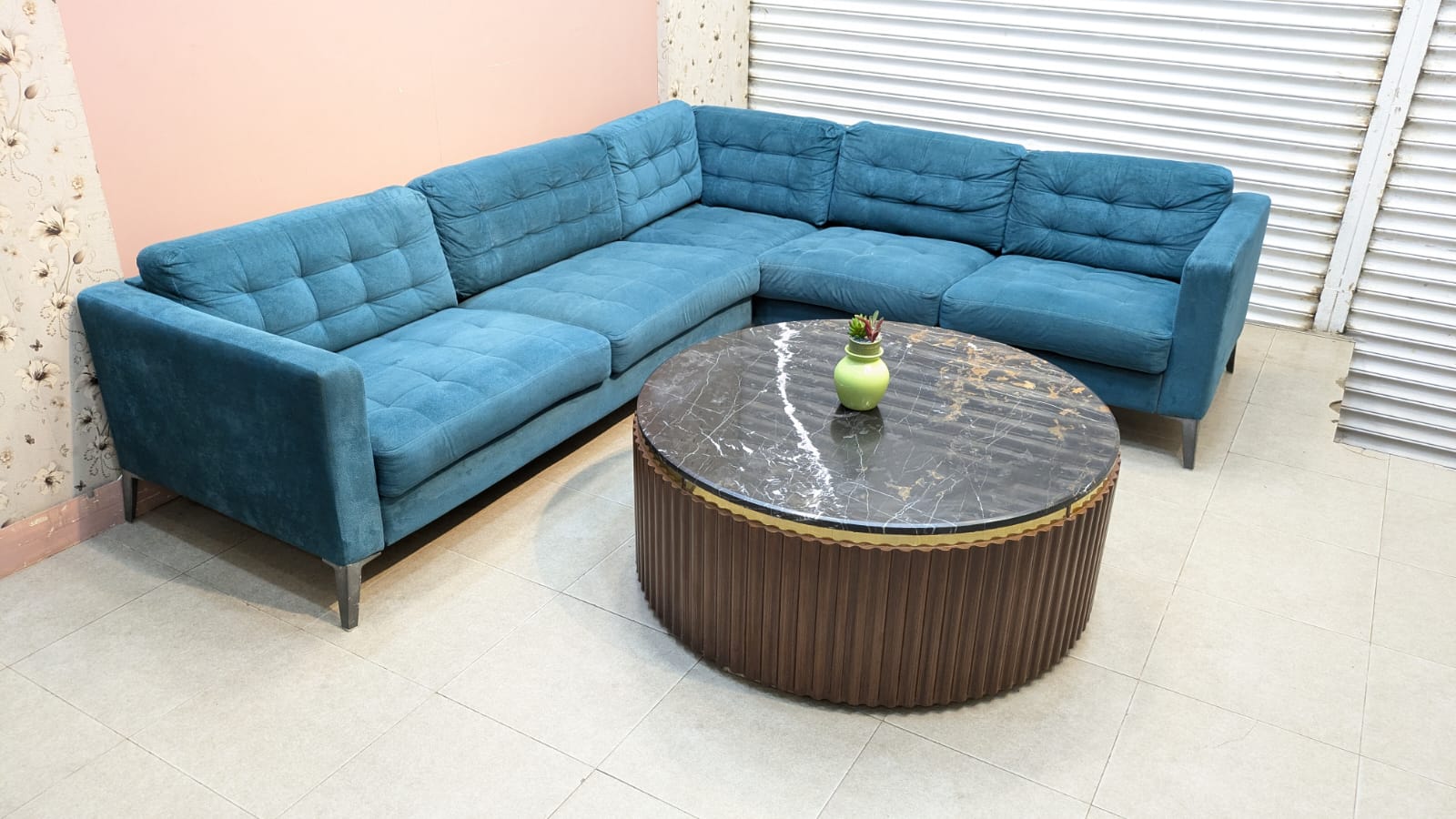 L Shape Ikea 6 seater imported sofa