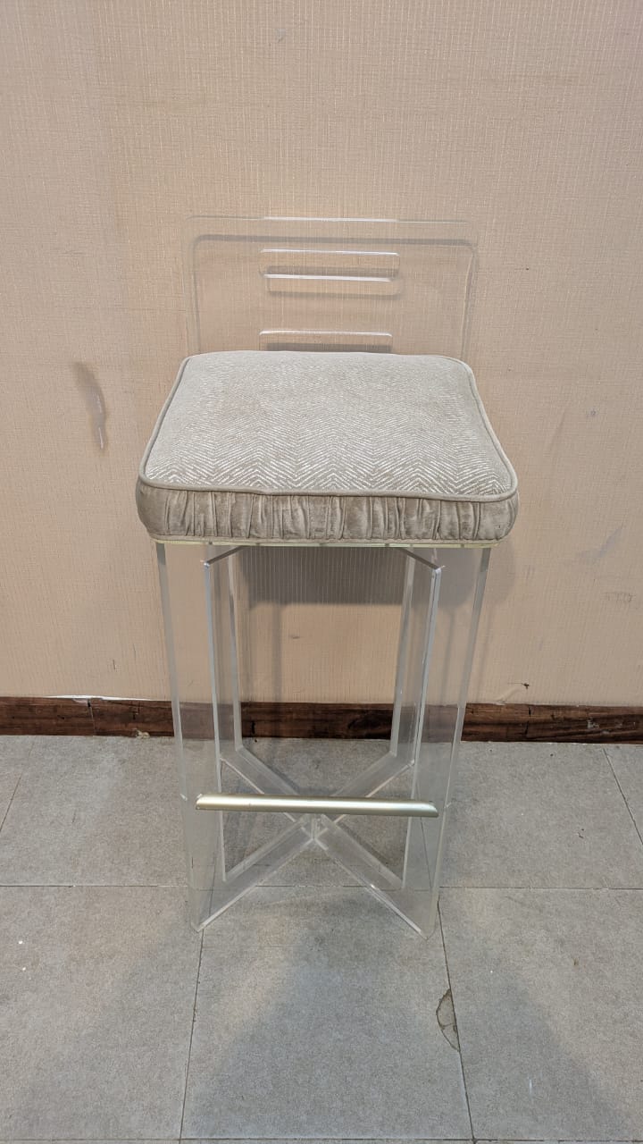 Pair Of Acrylic Bar Stools