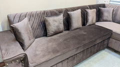 New 6 Seater L Shape Sofa Set