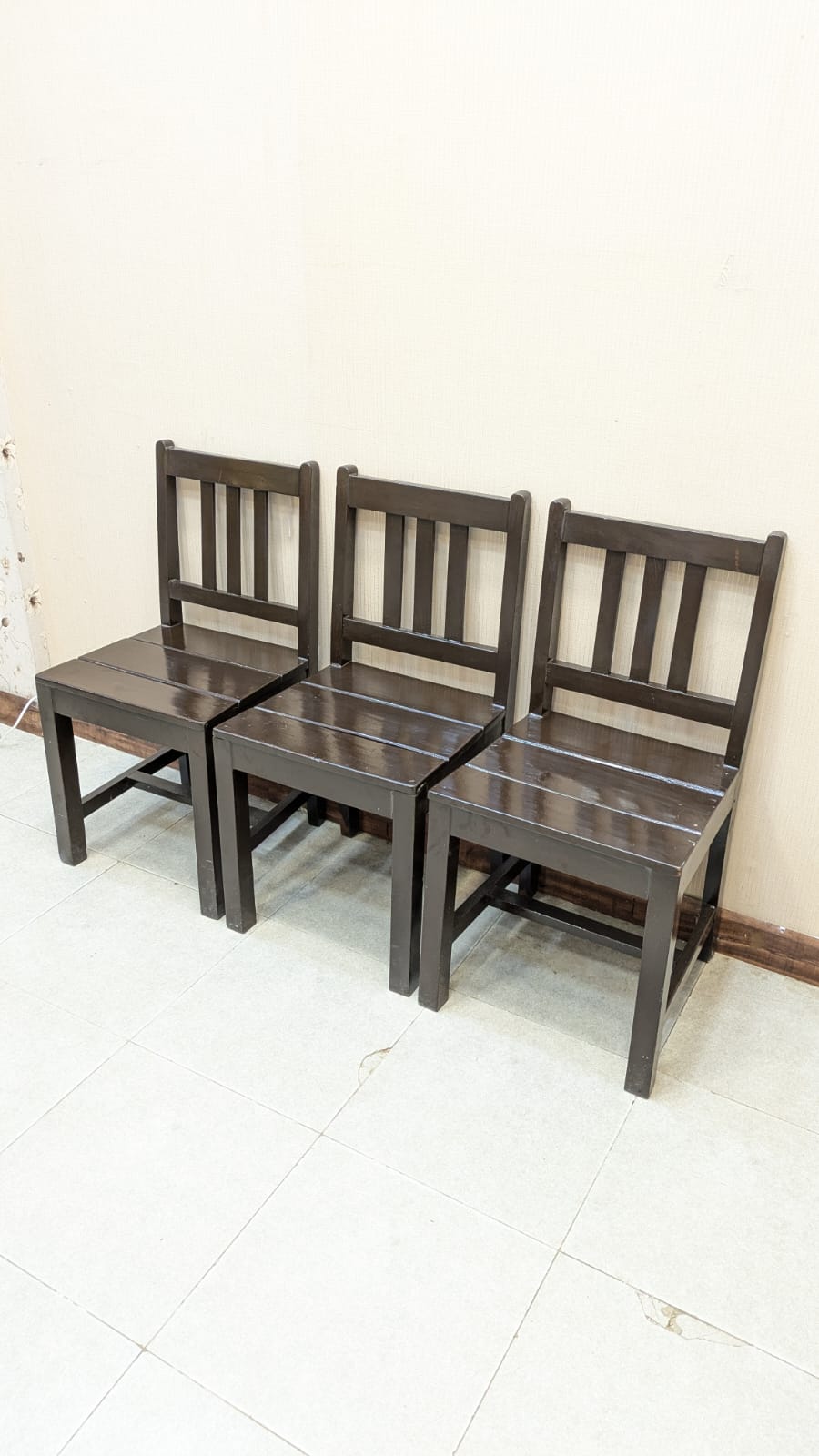 3 Wooden Chairs