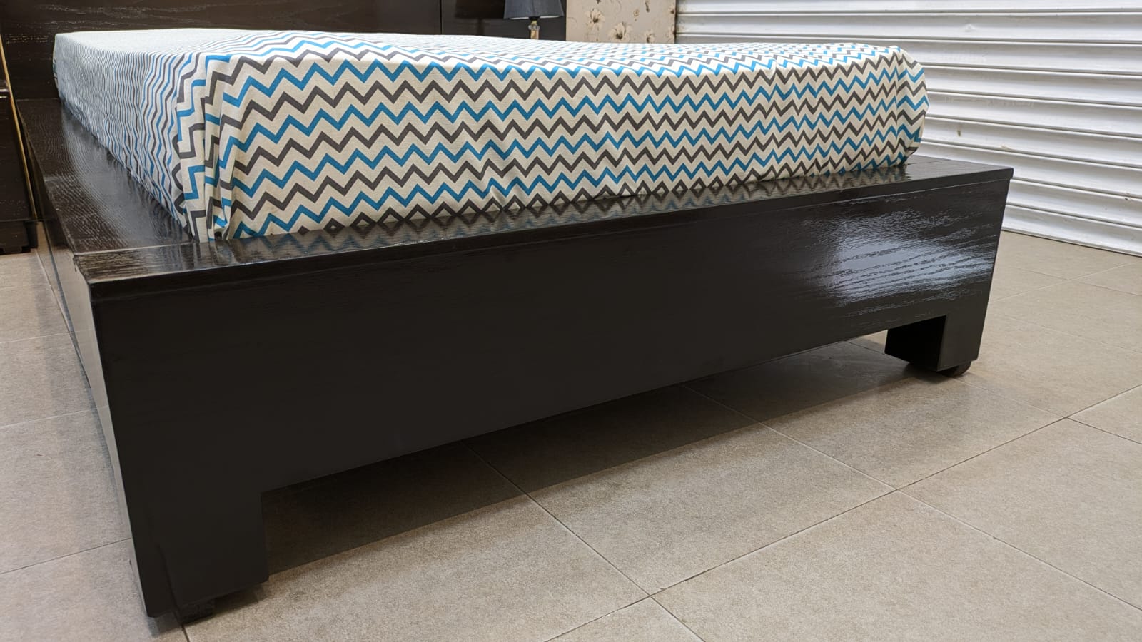 Single Bed with Mattress and 2 Side Tables