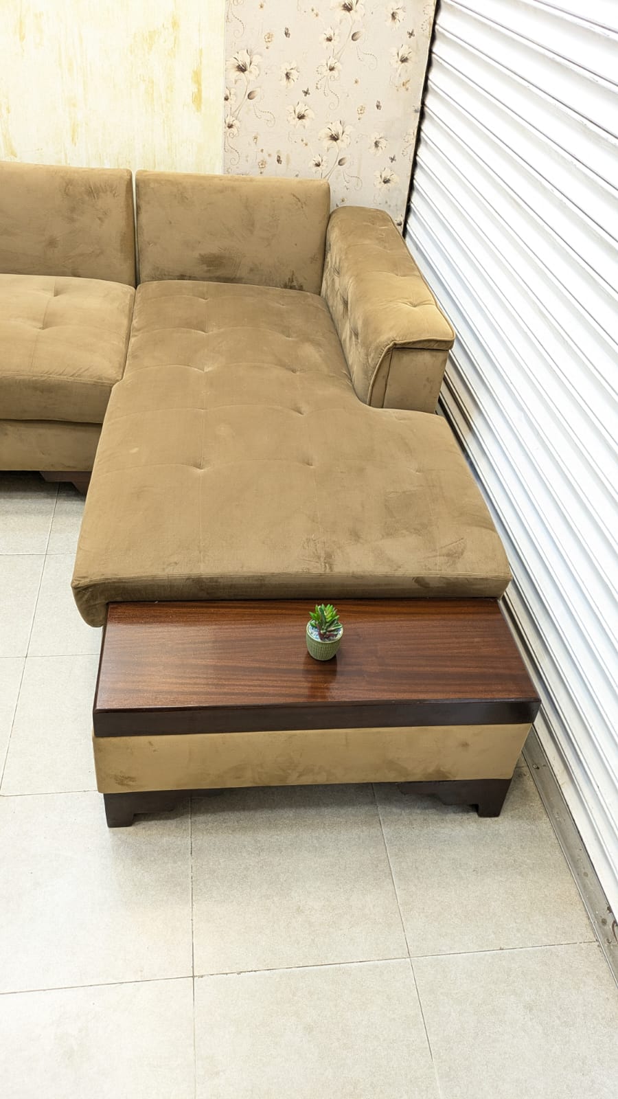 6 Seater L Shape Sofa Set