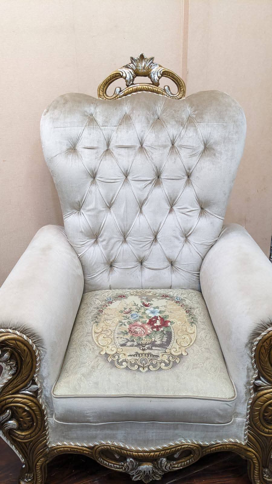 Pair Of High Back Chairs