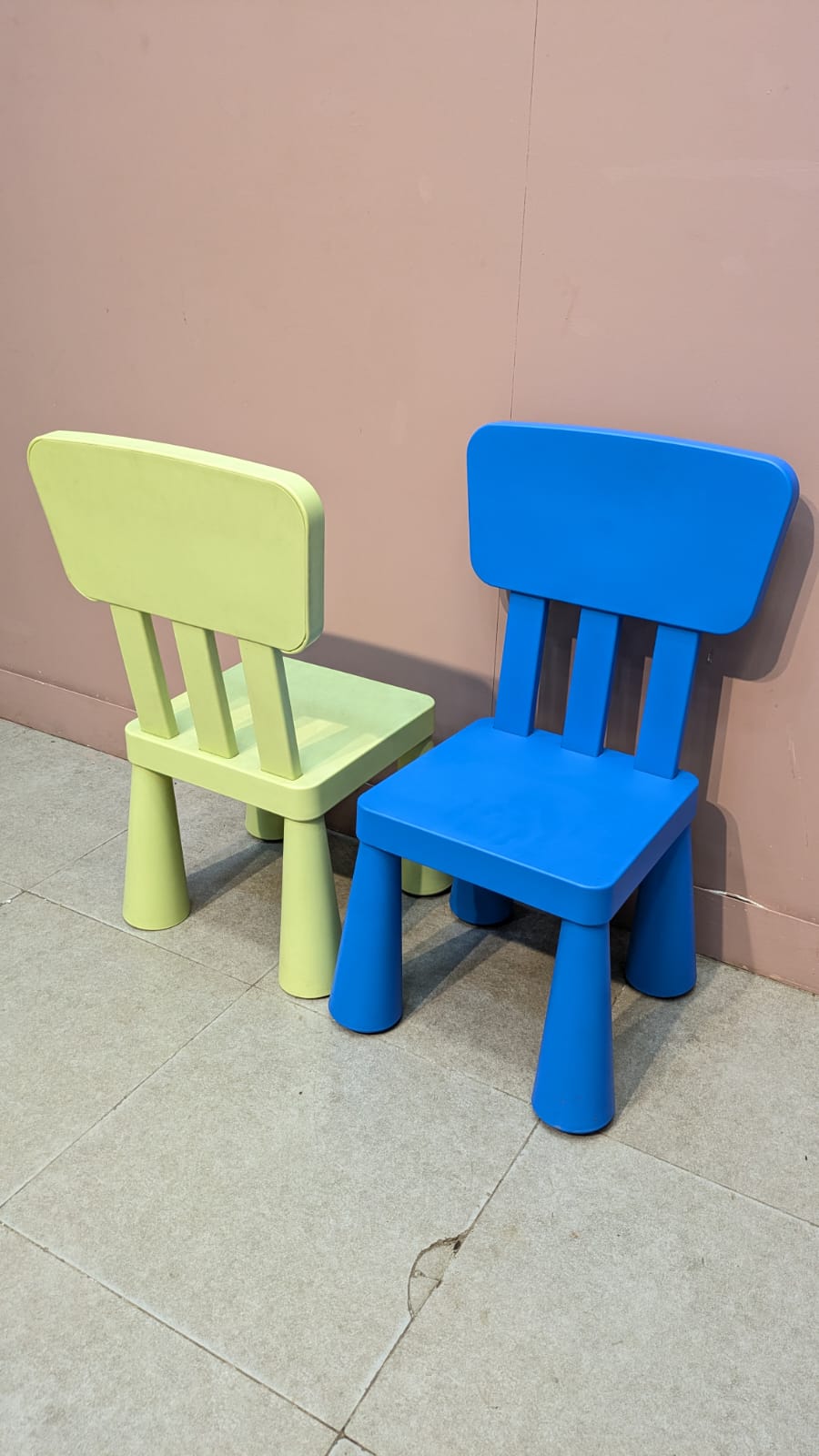 IMPORTED IKEA MAMMUT KIDS TABLE & CHAIRS SET