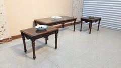 Solid Sheesham Wood Center & Side Tables Set
