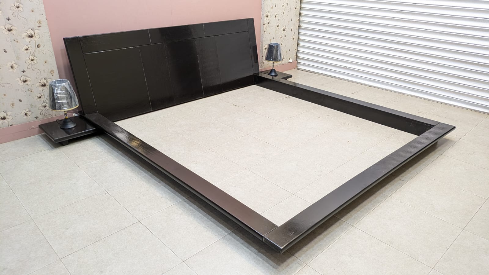 Floor Bed With Attached side table