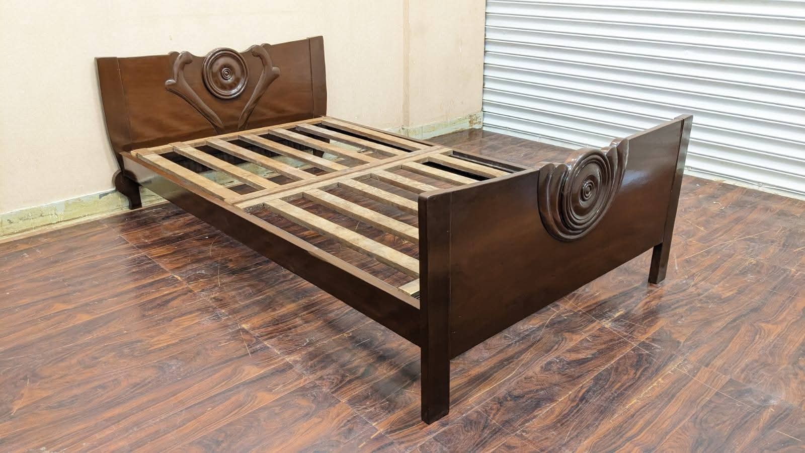 Solid Sheesham Wood Single Bed