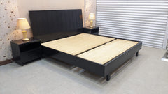 Habitt King Size Bed with 2 Side Tables
