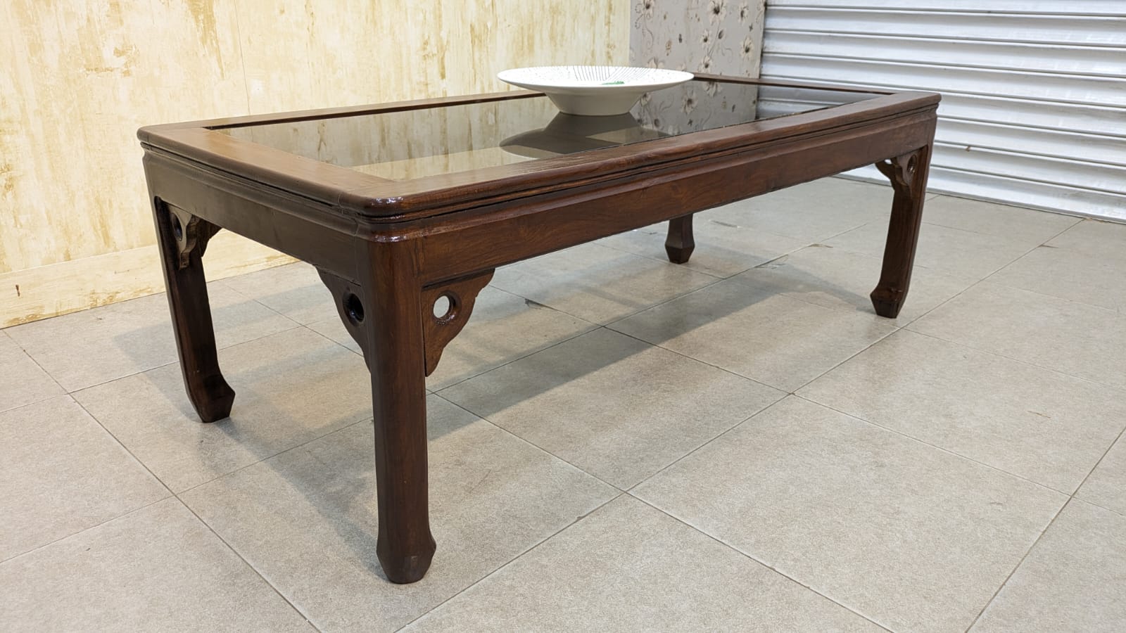 Solid Sheesham Wood Center Table Set