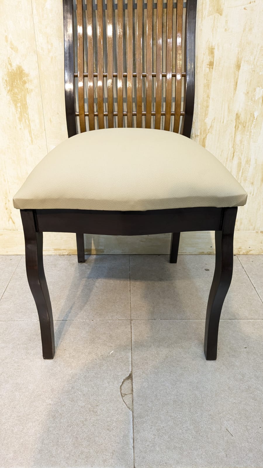 SOLID SHEESHAM WOOD 6-SEATER DINING TABLE + 1 EXTRA CHAIR