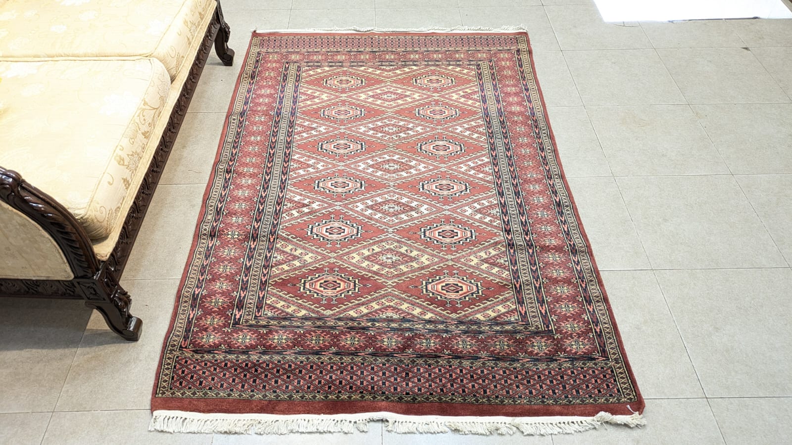 Vintage PAK Jaldar Hand Knotted Carpet
