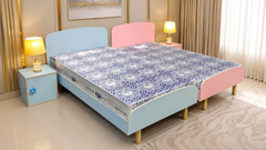 Habitt Pair of Single Beds with Side Tables and Mattress