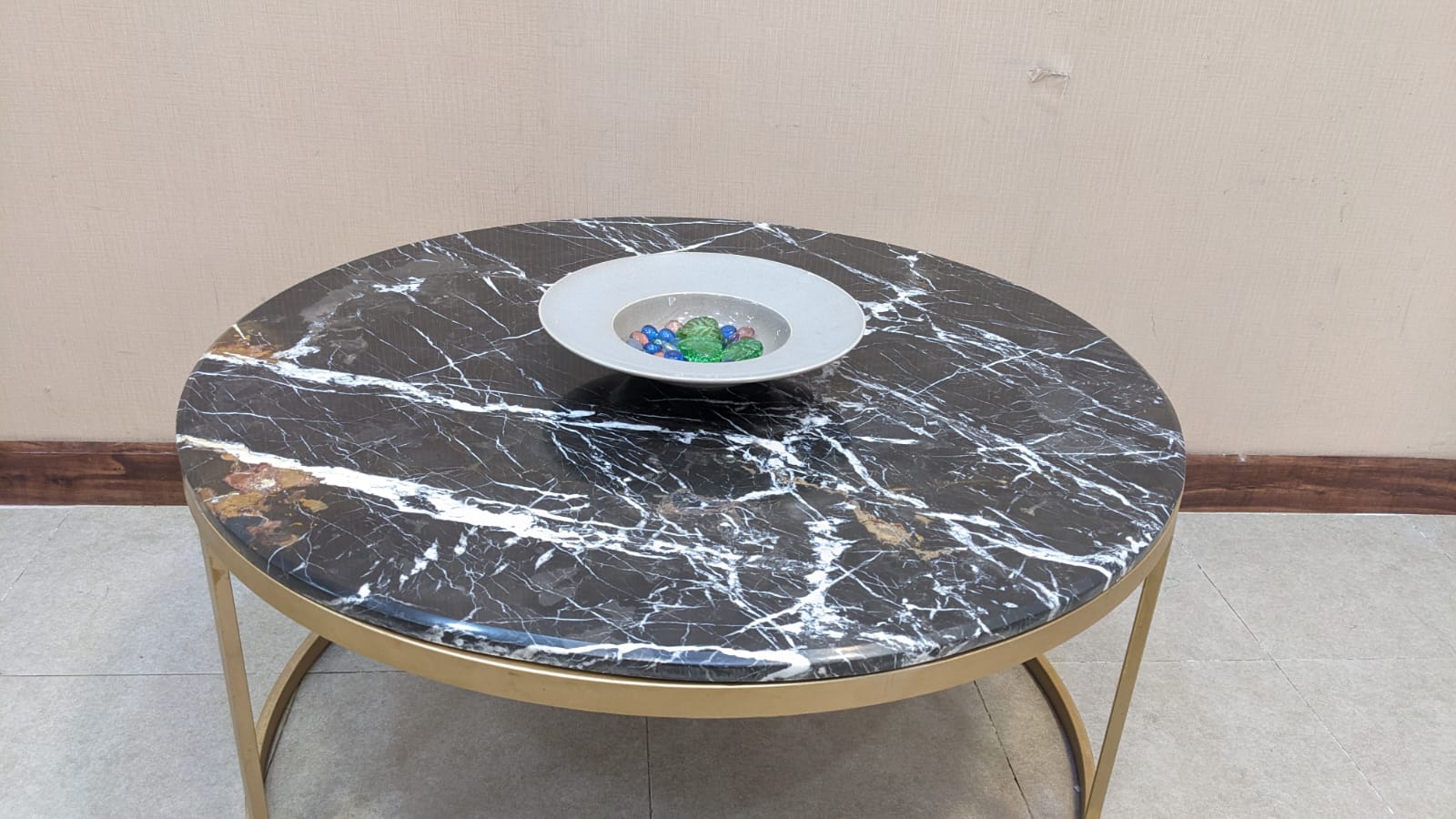 Marble Top Center and Side Tables Set