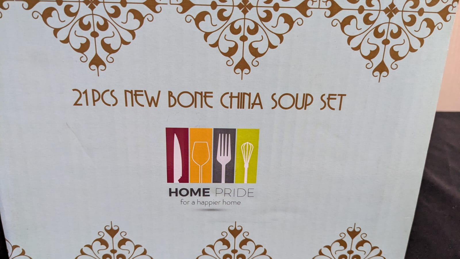 Imported 21 Pieces New Bone China Soup Set