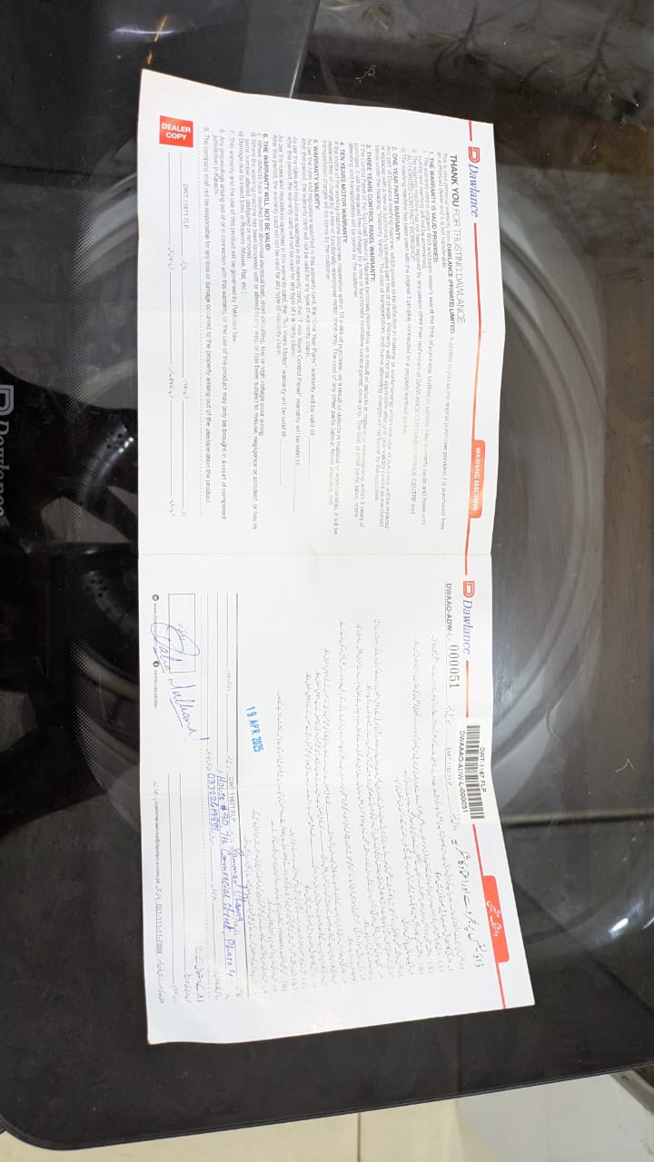 Dawlance Fully Automatic Washing Machine