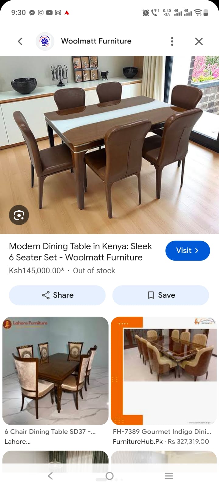 Imported 6 Seater Dining Table