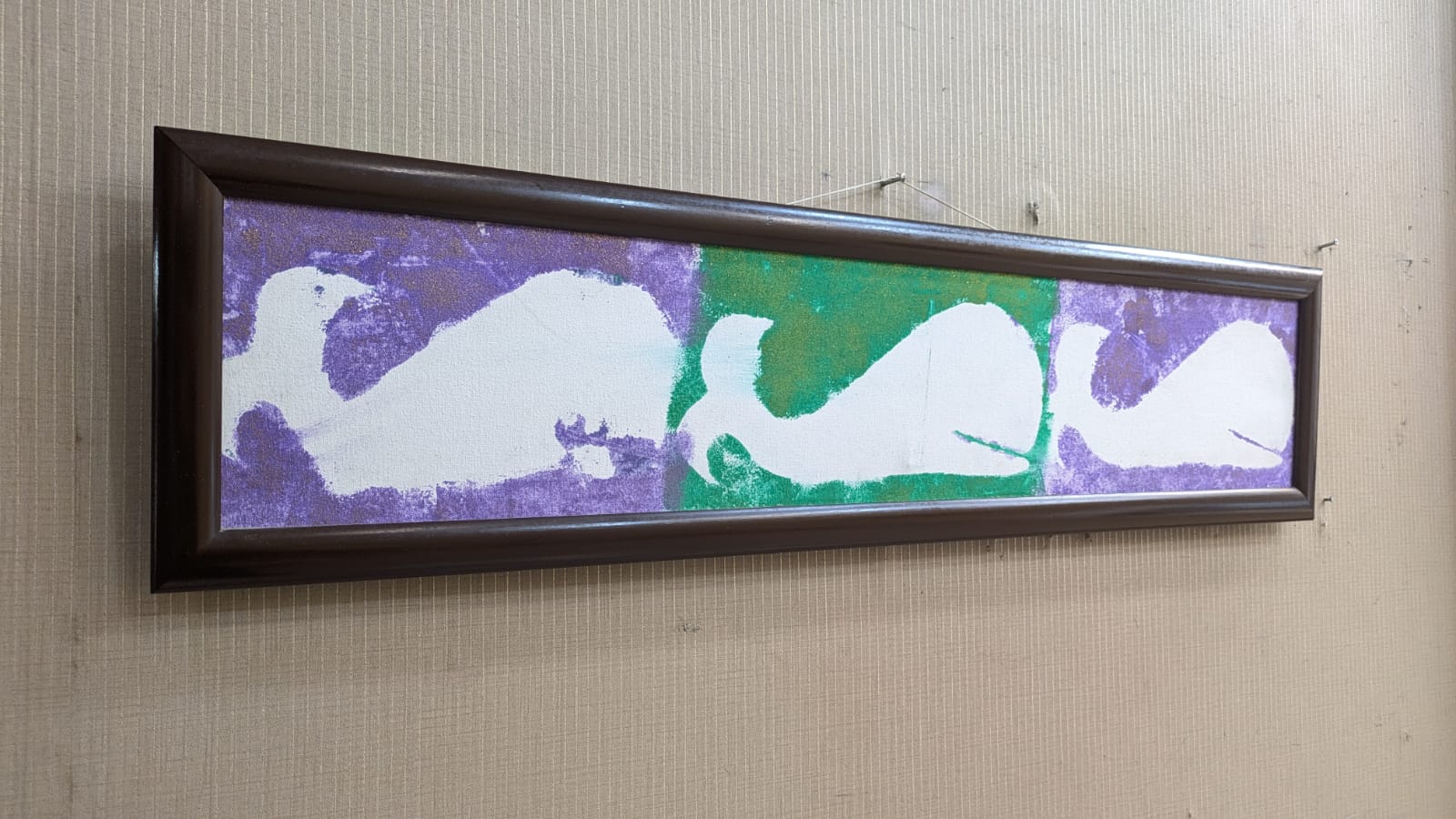 Wall mounted frame