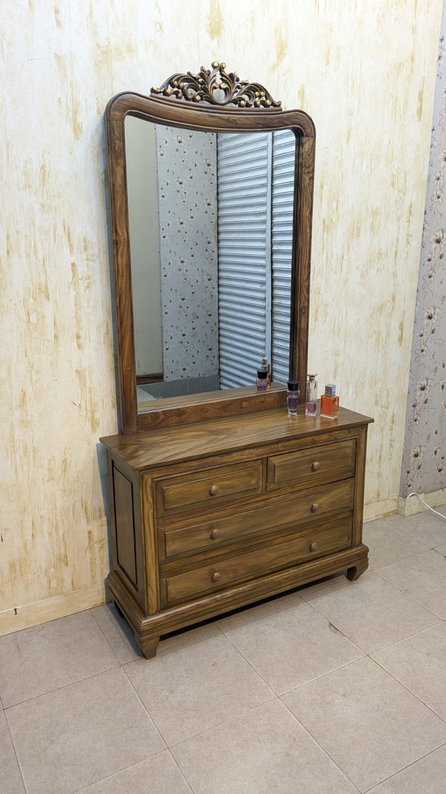SHEESHAM WOOD KING SIZE BEDROOM SET