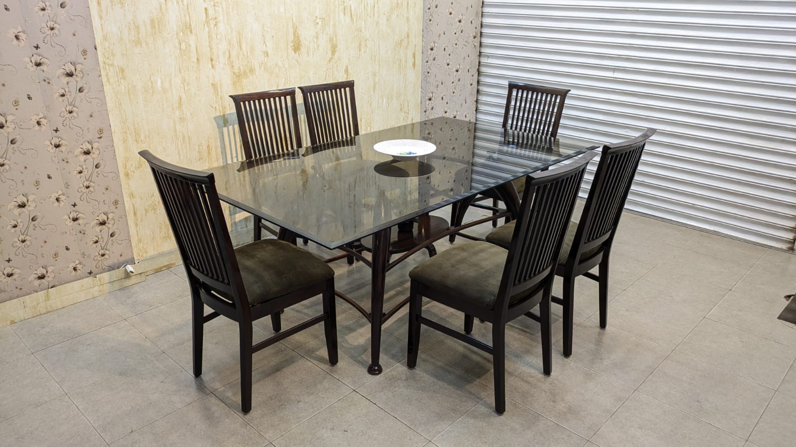 Imported Solid Beech Wood 6 Seater Dining Set