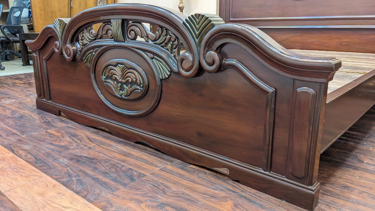 King Size Bed with 2 Side Tables