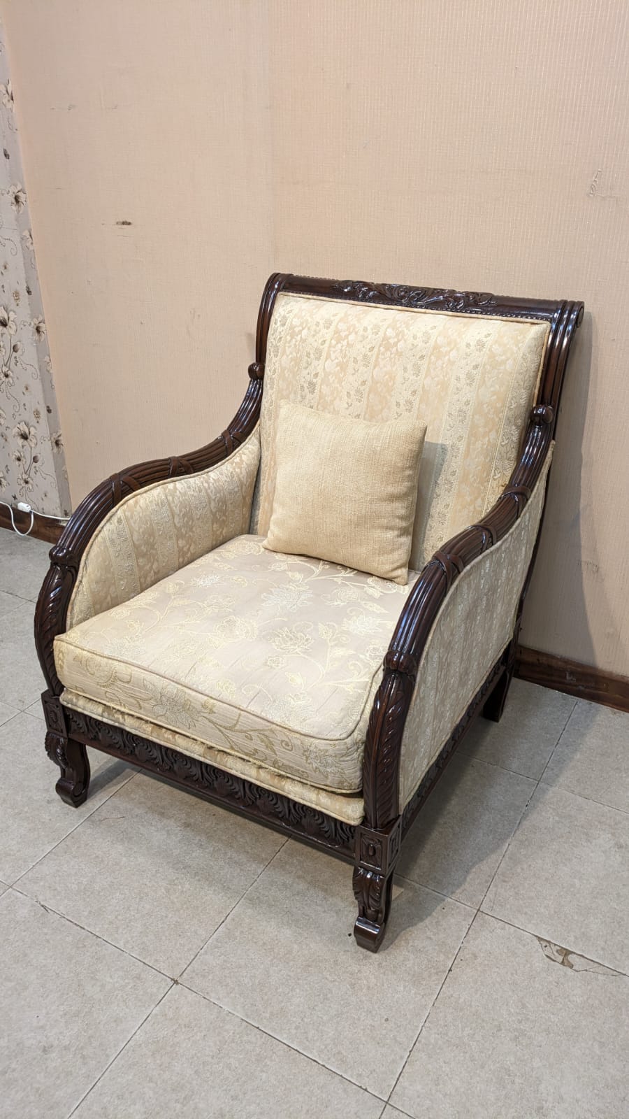 6 Seater Sofa Set with Center Table and 2 Side Tables Set