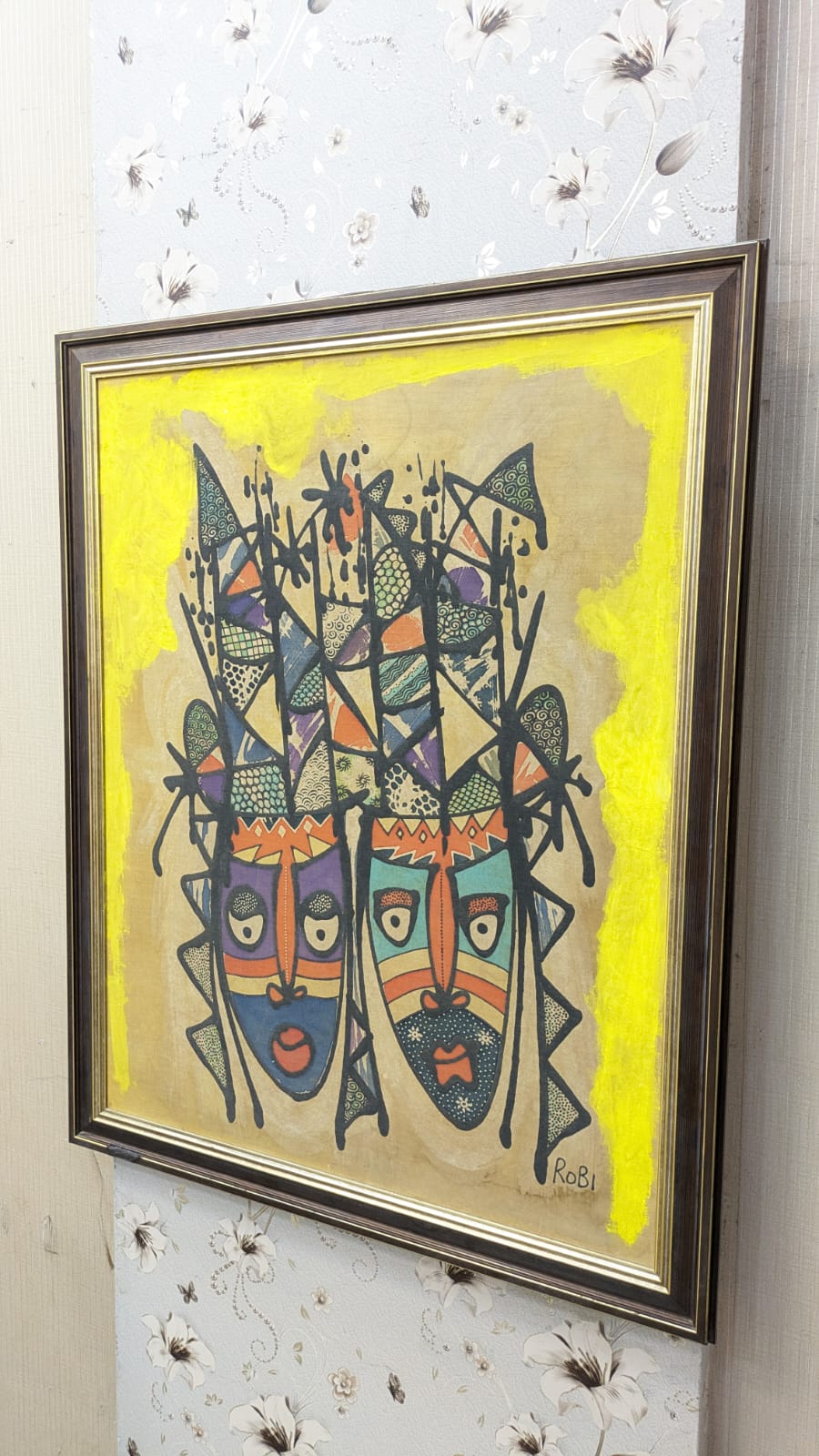 Antique Indonesian Batik Fabric Painting