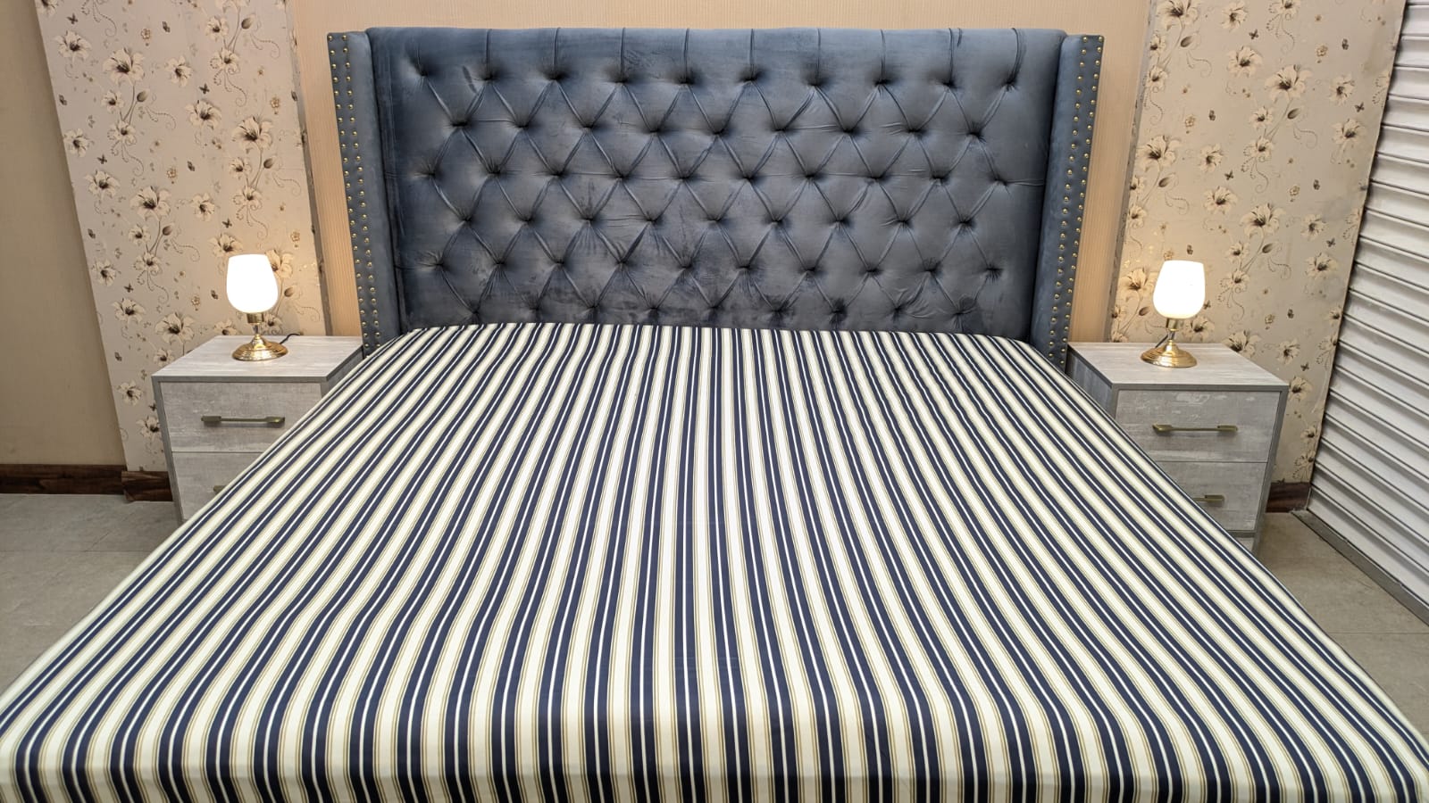 Brand New King Size Bed with 2 Side Tables