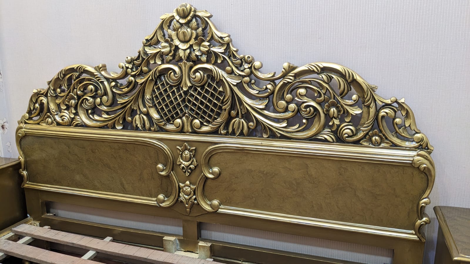 Solid Sheesham Wood Chinioti King Size Bed Set