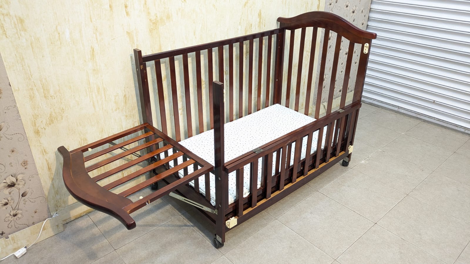 Imported Babies World Baby Cot with Mattress