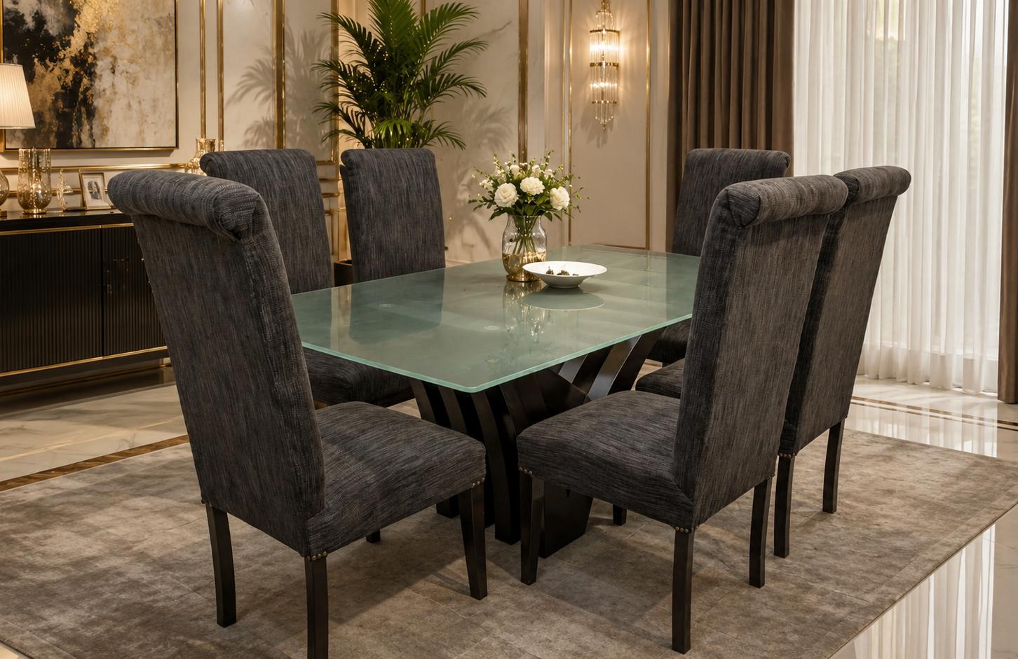 Sheesham Wood 6 Seater Dining Table