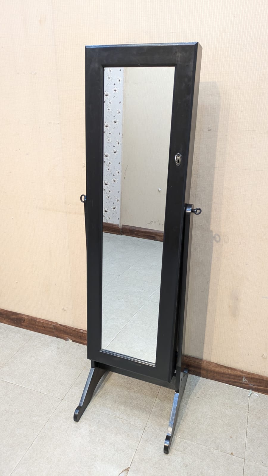 Imported Jewelry Cabinet with Full Length Mirror