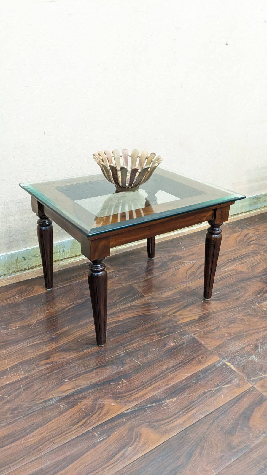 Solid Sheesham Wood Center and Side Tables