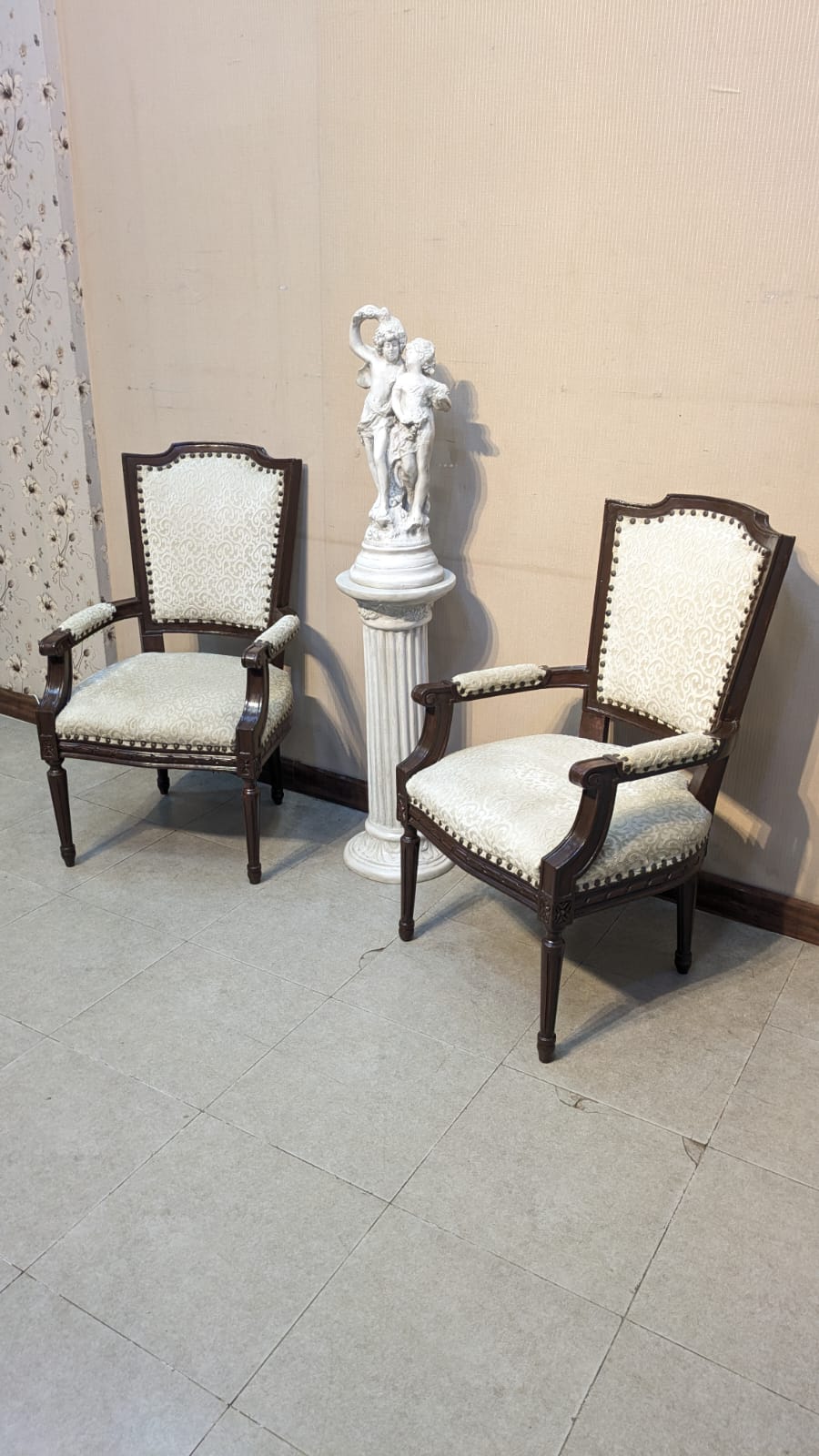 Solid Sheesham Wood Pair Of Bedroom Chairs