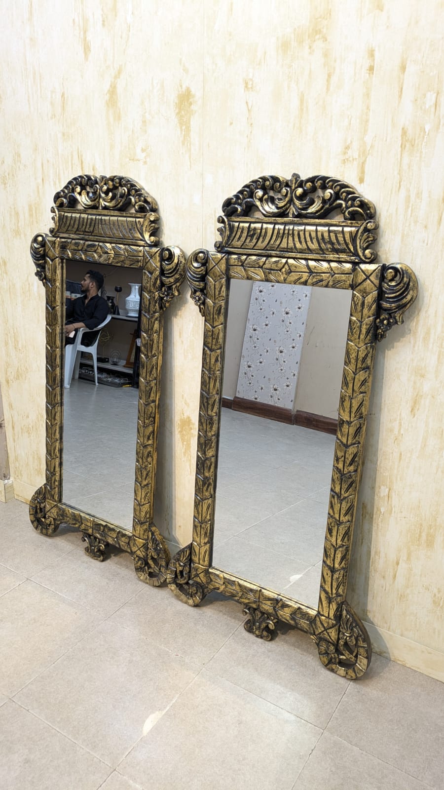 Pair Of Wall Mounted Mirror