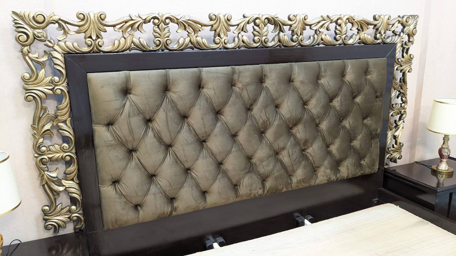 King Size Bed with 2 Side Tables and Dressing Table