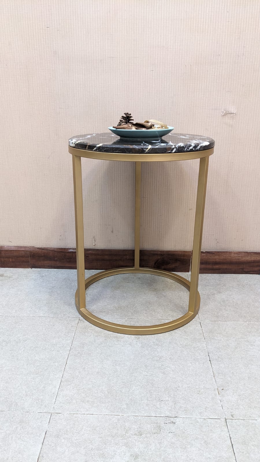 Marble Top Center and Side Tables Set
