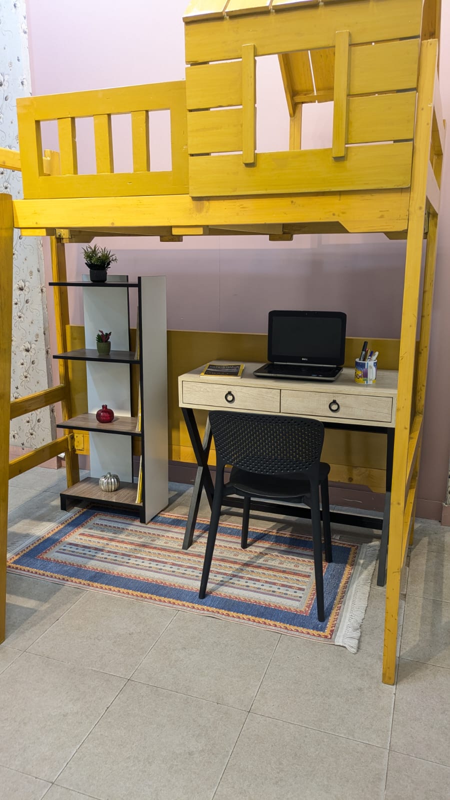 Pure Wooden Kids loft Study Table And Other Items