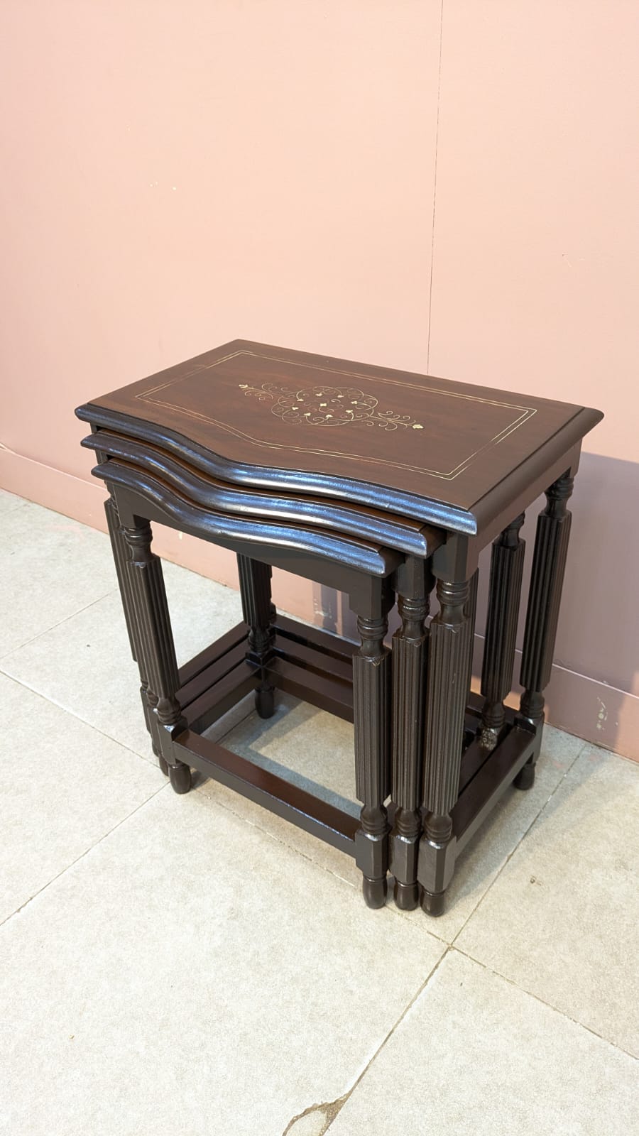 Solid Sheesham Wood Nesting Tables
