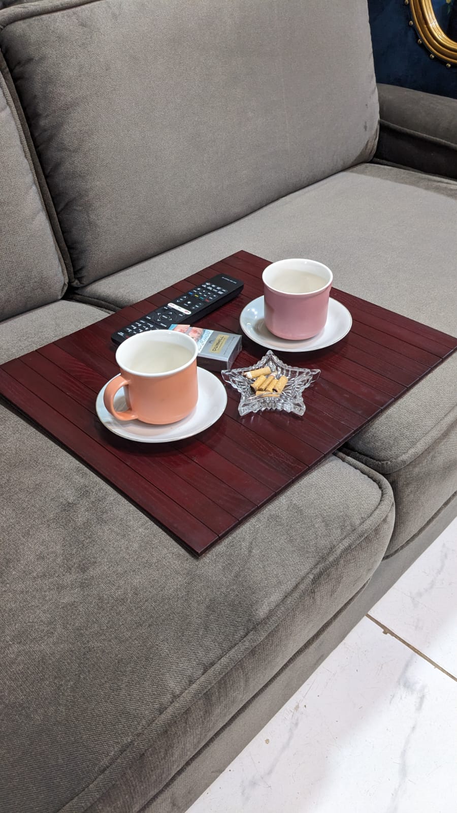 Brand New Wooden Sofa Armrest Table