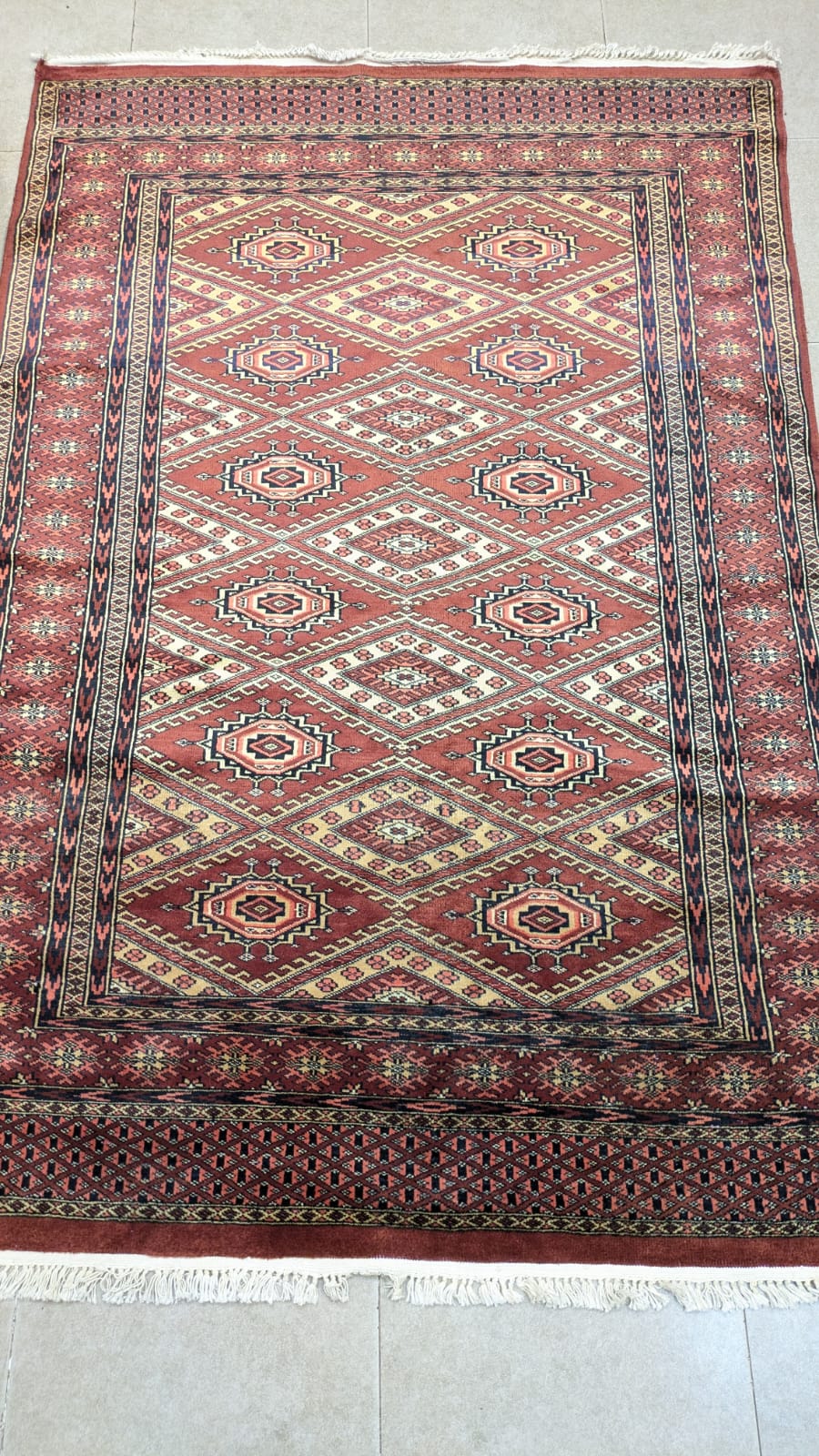Vintage PAK Jaldar Hand Knotted Carpet