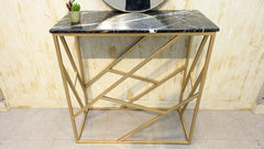 Console with Wall Mounted Mirror