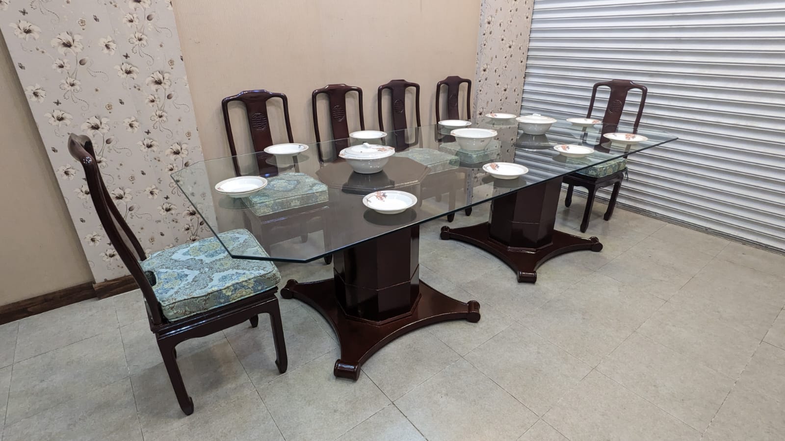 Antique Imported Chinese 10 Seater Dining Table