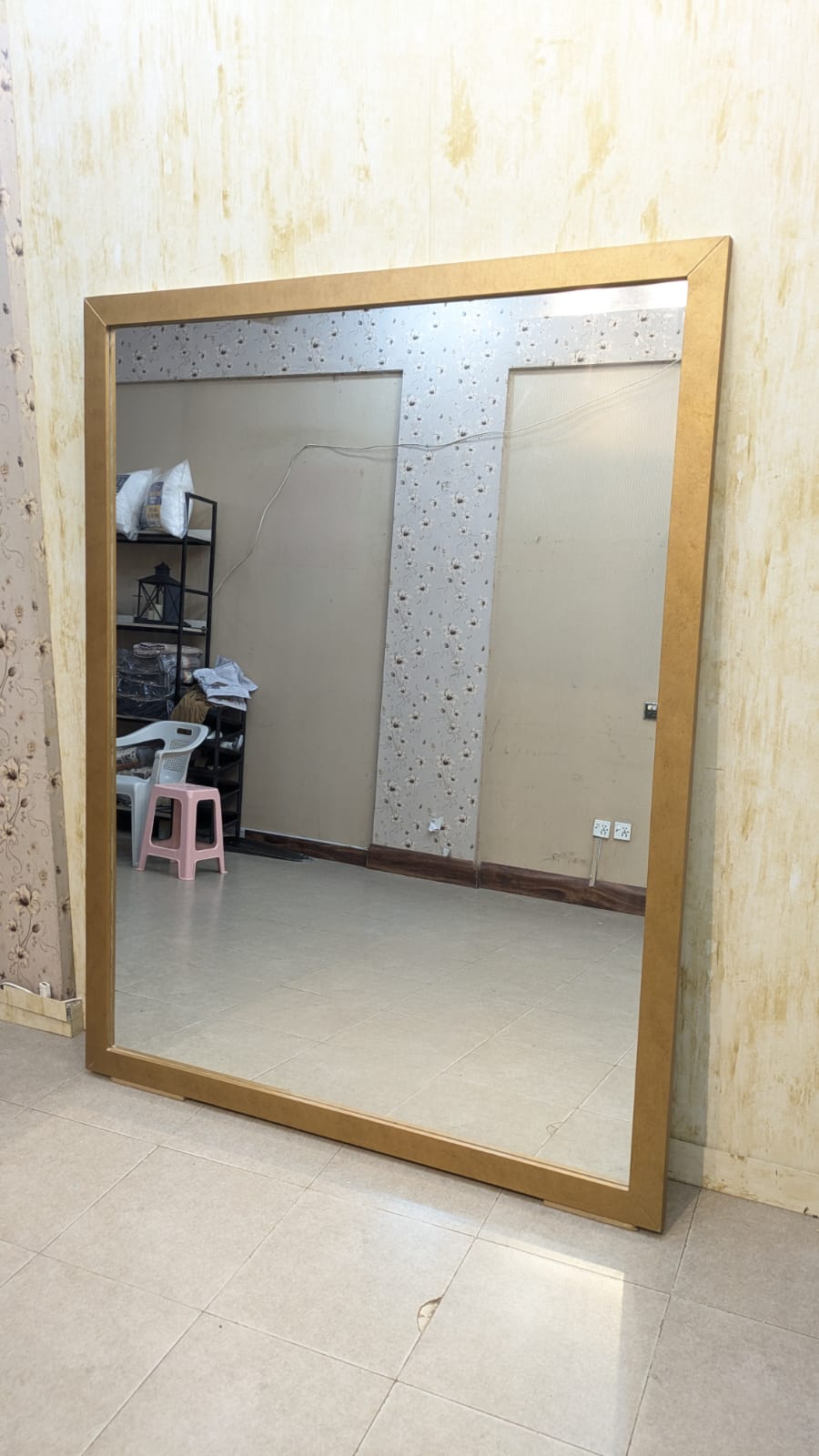 Large size Wooden Wall Mirror