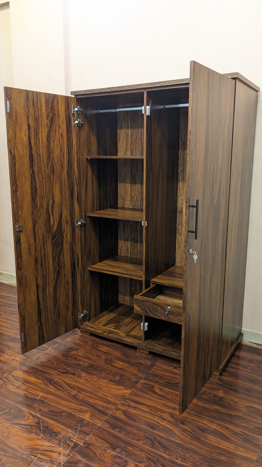 DivineCrafts New 2 Door Almirah