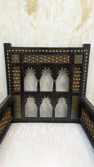 IMPORTED ANTIQUE MIDDLE EASTERN MOORISH ARMCHAIR